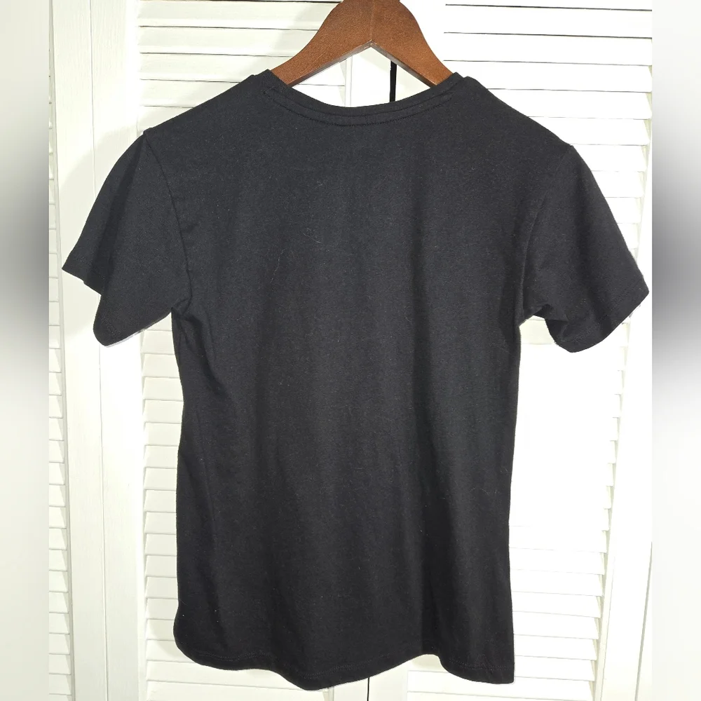 Wednesday Short Sleeve Crewneck Black Adams Family Shirt Sz 10/12